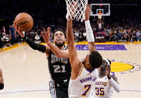 lakers vs memphis live box score